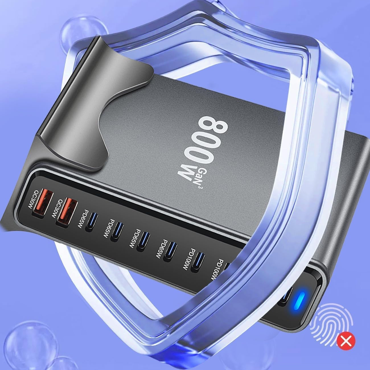 880W GaN 10Ports PD Charger