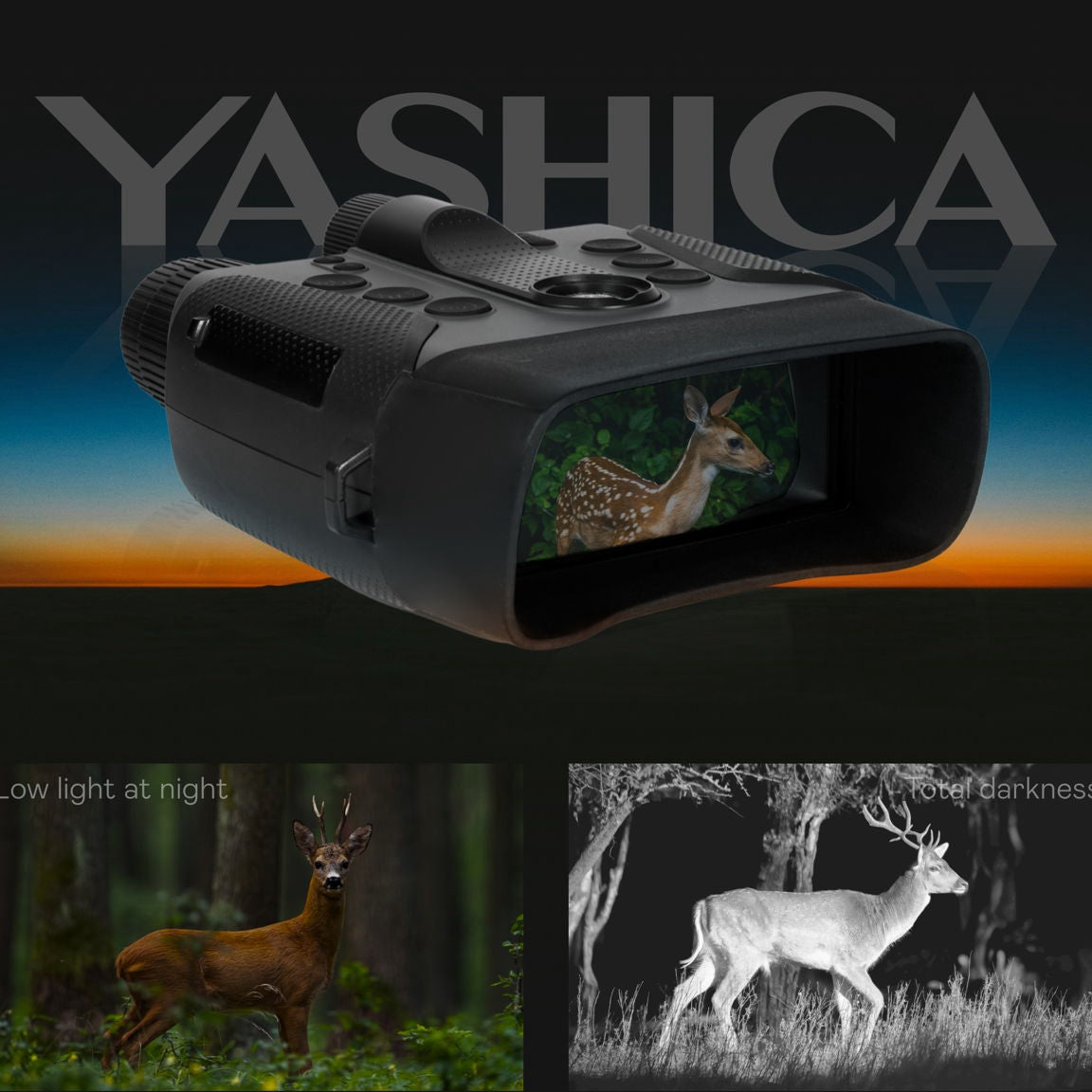 YASHICA:Binocular Night Vision Capture Night in 4K