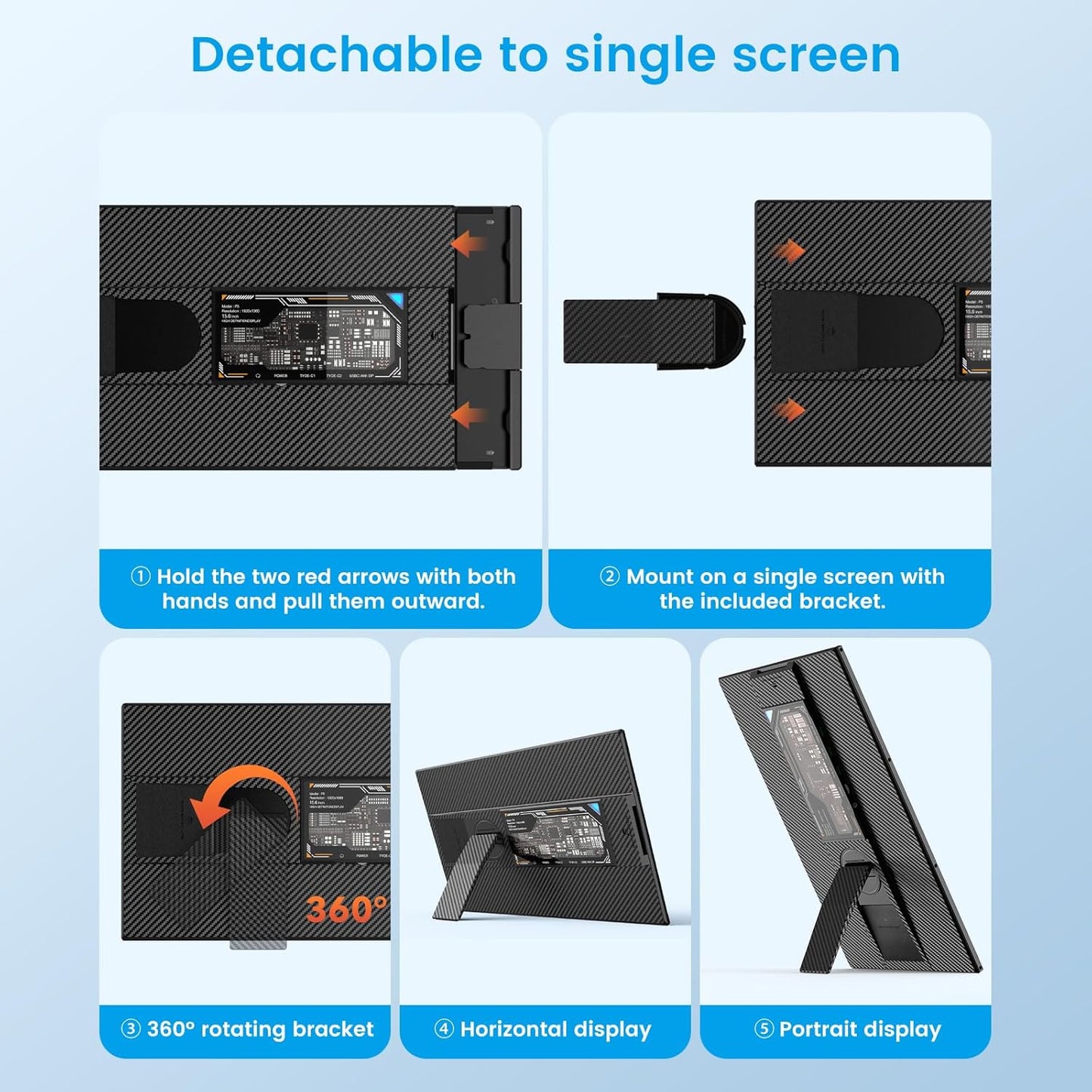 15.6" IPS FHD 1080P Laptop Extender Monitor