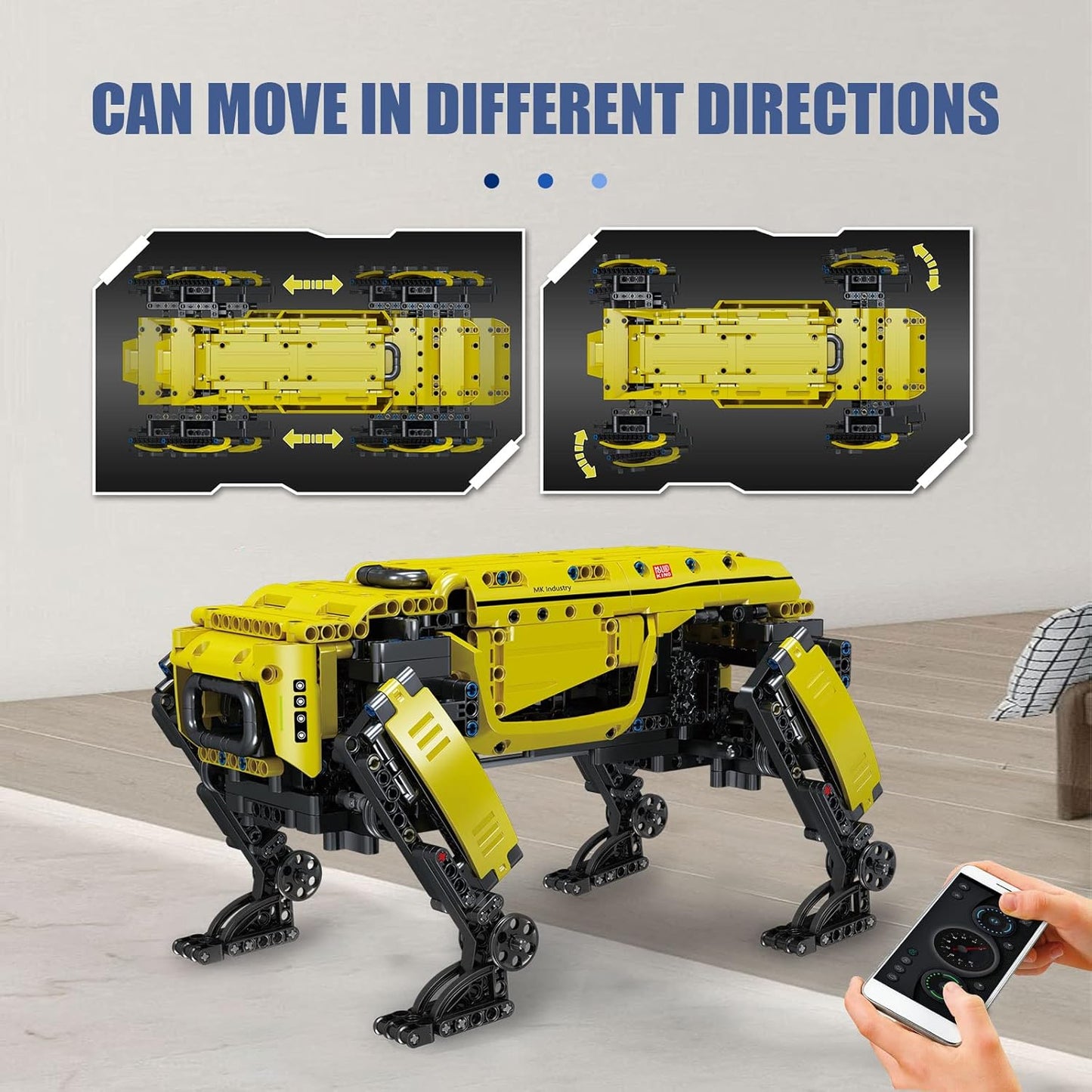 Power Robot Dog Building Blocks Technical Robot Toys