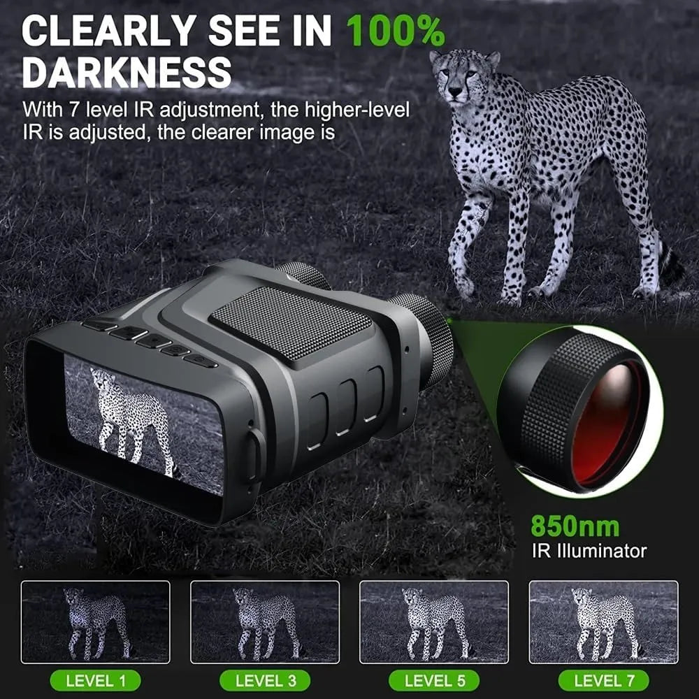 See the Full Colour Night with HD 5X Digital Zoom of True 4K Vision