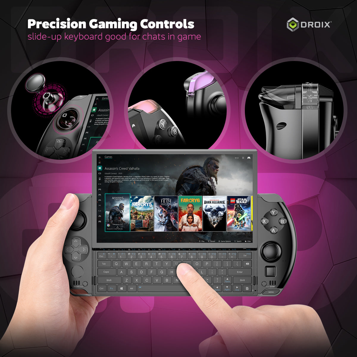 GPD WIN4 2025 Gaming Handheld PC (HX 370,32GB+1TB)
