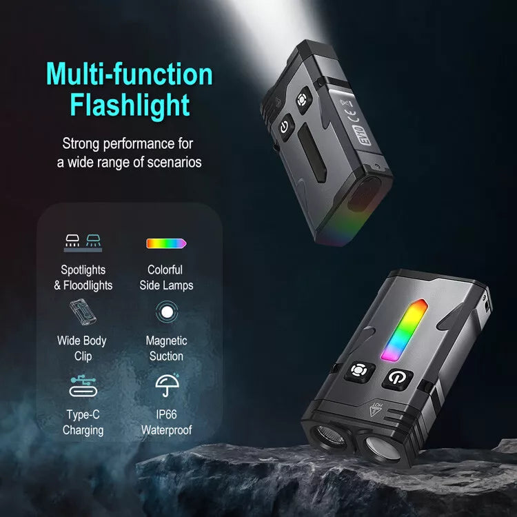 EDC Keychain Super Magnetic Flashlight